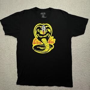 Cobra Kai Bioworld XL Mens Short Sleeve T-Shirt‎ Sony Pictures Karate Kid Snake